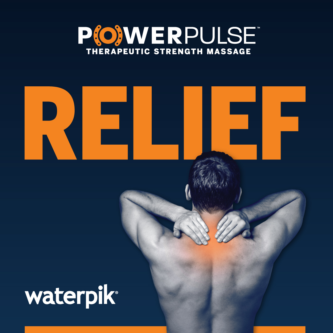Waterpik<sup>TM</sup> PowerPulse Therapeutic Strength Massage: Helps to Relieve General Stress