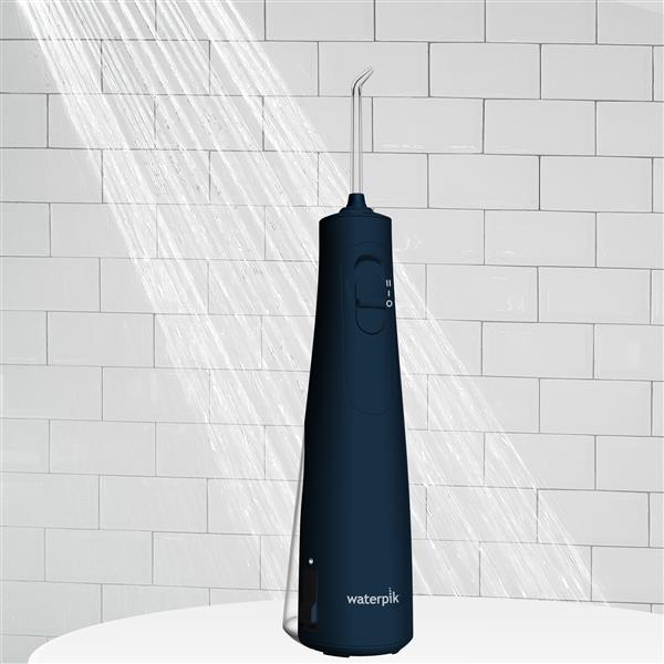 Blue Cordless Enhance Water Flosser WF-21 In Shower