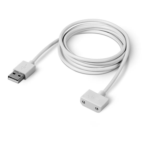 White magnetic USB-A charging cable for ION water flossers WF-11/WF-12