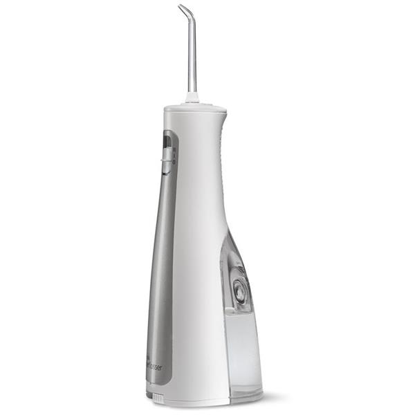 Sideview - WF-03 White Cordless Freedom Water Flosser, Handle, & Tip