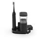 Sideview - Black Sonic-Fusion 2.0 SF-04, Flossing Toothbrush Handle, & Brush Head