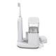 Sideview - White Sonic-Fusion 2.0 SF-04, Flossing Toothbrush Handle, & Brush Head