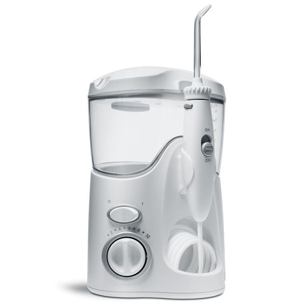 Sideview - WP-100 White Ultra Water Flosser, Handle, & Tip
