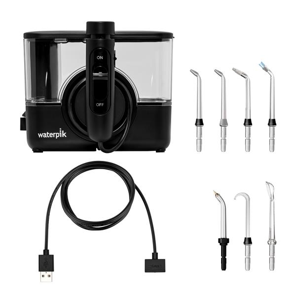 Water Flosser & Tip Accessories - WF-12CD022-4 ION Cordless Water Flosser Black