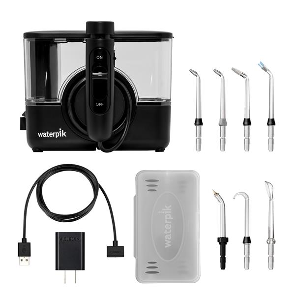 Water Flosser & Tip Accessories - WF-12CD012-4 ION Cordless Water Flosser Black