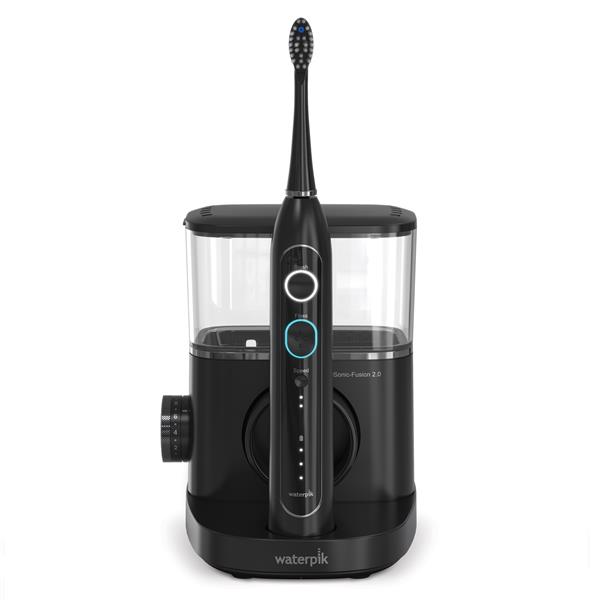 Waterpik Sonic-Fusion 2.0 SF-04 - Black with Gunmetal Flossing Toothbrush