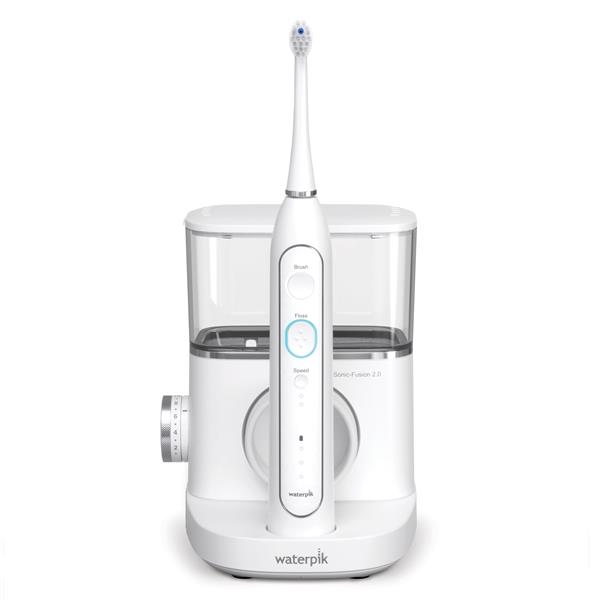 Waterpik Sonic-Fusion 2.0 SF-04 - White & Chrome Flossing Toothbrush