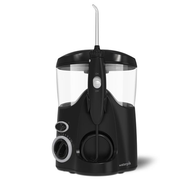 Black Ultra countertop water flosser.