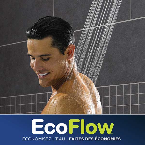 Pommeau de douche à faible débit EcoFlow