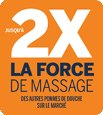 Pommes de douche PowerPulse - jusqu'à 2 fois la force de massage