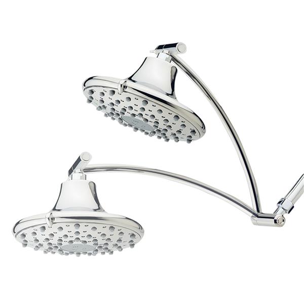 Side View of ASD-833 Rain Shower Head with Adjustable Bracket