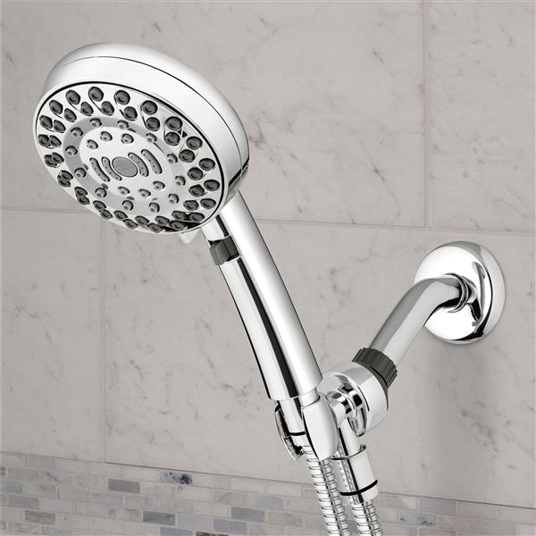 Pomme de douche à main de massage PowerPulse double, chrome (ZZR-763M5)