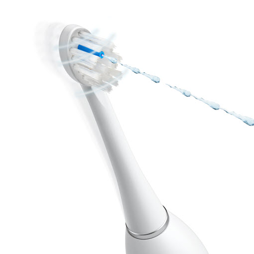 Tête de brosse à dents à dent electrique jet eau brevetée pour Sonic-Fusion® Waterpik®