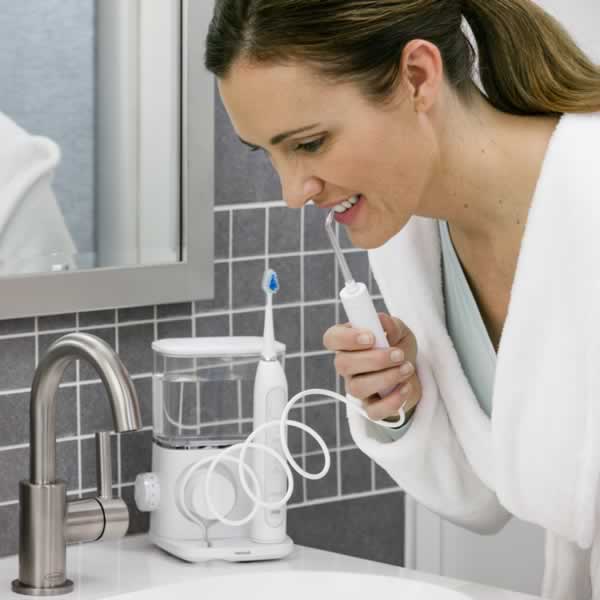Résultats du combiné brosse à dents + hydropulseur Waterpik™