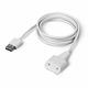Câble de recharge USB-A magnétique  blanc pour l