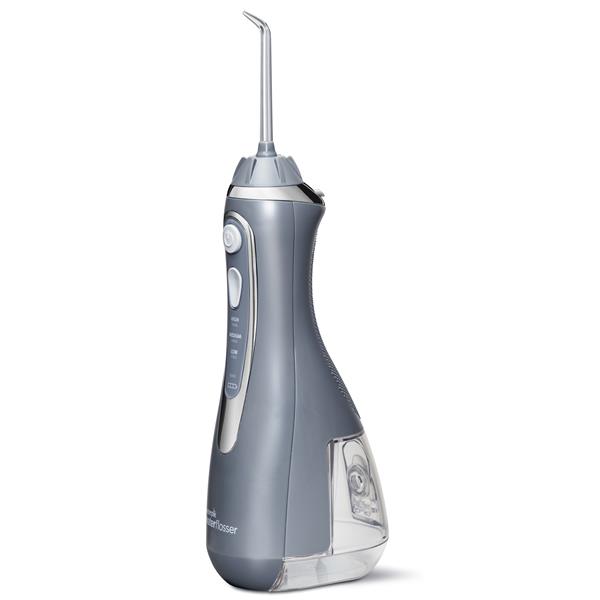 Sideview - WP-567 Modern Gray Cordless Advanced Water Flosser, Handle, & Tip