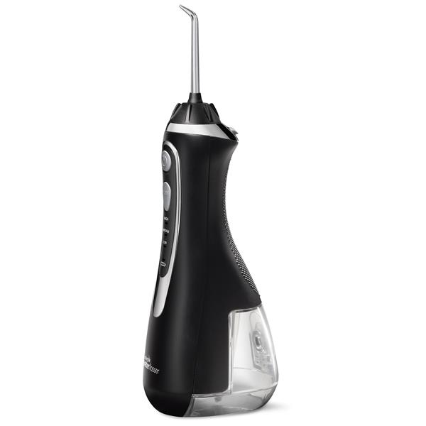 Sideview - WP-582 Black Cordless Advanced 2.0 Water Flosser, Handle, & Tip