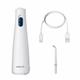 Hydropulseur portatif sans fil 1000 blanc avec câble de recharge et un embout de précision pour appareil portatif sans fil.