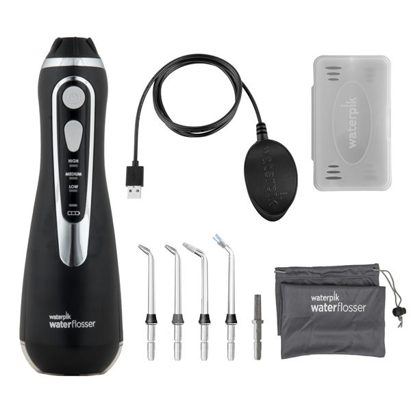 Water Flosser & Tip Accessories - WP-582 Black Cordless Advanced 2.0 Water Flosser