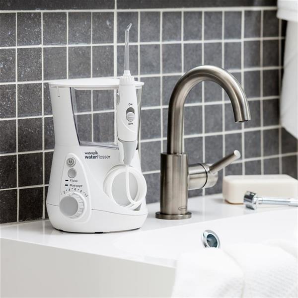 White Aquarius Water Flosser WP-660 In Bathroom